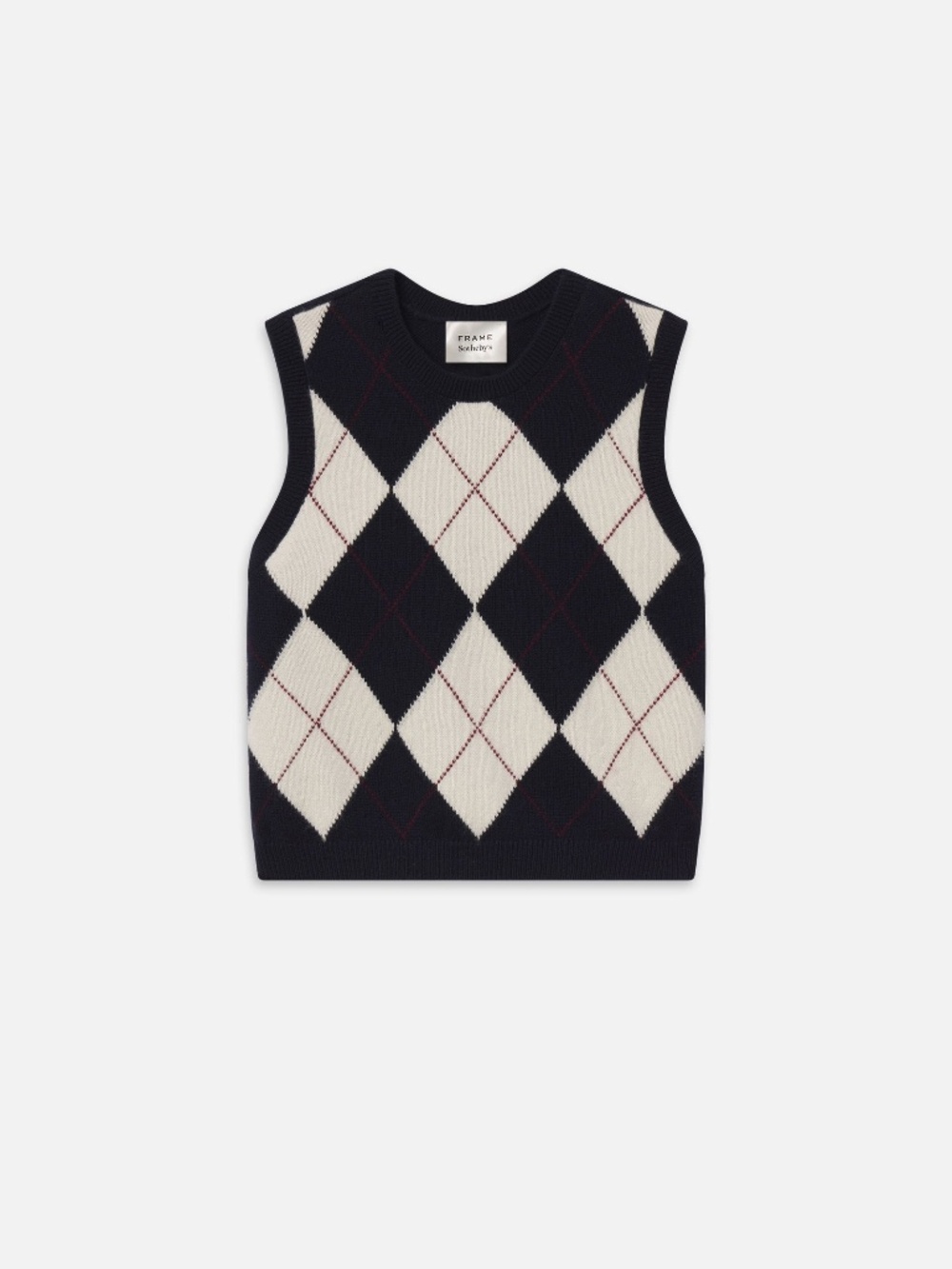 Frame Sotheby’s Women's Argyle Vest